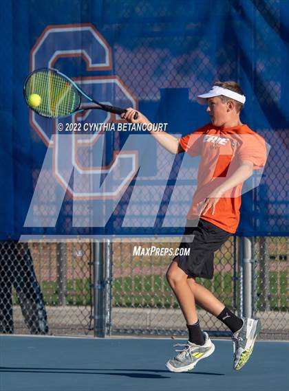 Thumbnail 2 in 5A Region 1 Tennis Tournament photogallery.