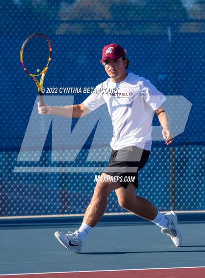 Thumbnail 3 in 5A Region 1 Tennis Tournament photogallery.