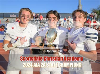 Thumbnail 2 in Scottsdale Christian Academy vs Pima (AIA 2A Division Final - Awards) photogallery.
