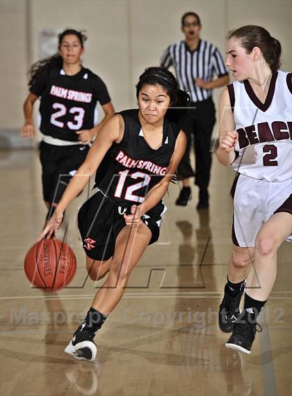 Thumbnail 1 in Palm Springs vs Laguna Beach (MaxPreps Holiday Classic) photogallery.