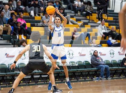 Thumbnail 1 in Salesian College Preparatory vs. Windward (The Classic at Damien) photogallery.