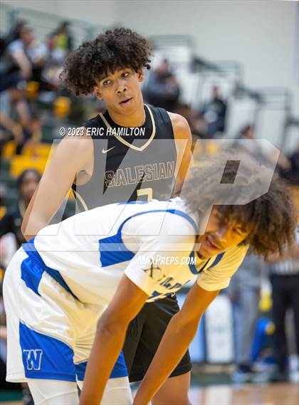 Thumbnail 3 in Salesian College Preparatory vs. Windward (The Classic at Damien) photogallery.