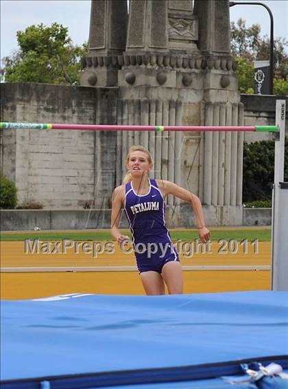 Thumbnail 1 in CIF NCS Masters Track & Field Championships (Girls High Jump) photogallery.