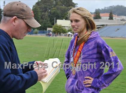 Thumbnail 3 in CIF NCS Masters Track & Field Championships (Girls High Jump) photogallery.