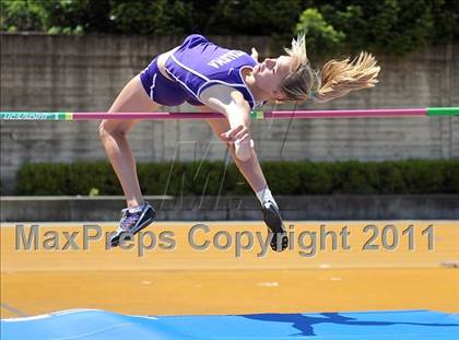 Thumbnail 2 in CIF NCS Masters Track & Field Championships (Girls High Jump) photogallery.