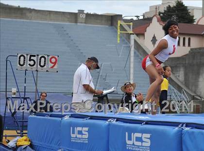 Thumbnail 1 in CIF NCS Masters Track & Field Championships (Girls High Jump) photogallery.