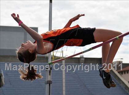 Thumbnail 3 in CIF NCS Masters Track & Field Championships (Girls High Jump) photogallery.