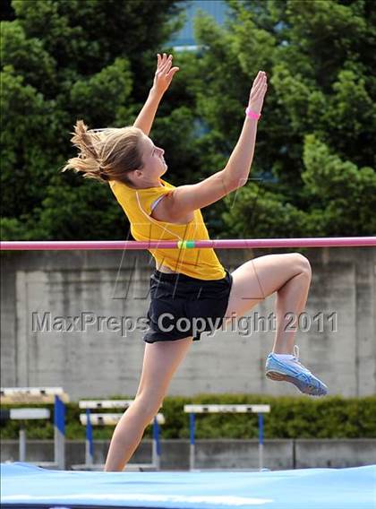 Thumbnail 1 in CIF NCS Masters Track & Field Championships (Girls High Jump) photogallery.
