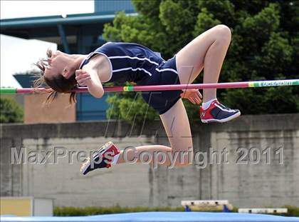 Thumbnail 3 in CIF NCS Masters Track & Field Championships (Girls High Jump) photogallery.