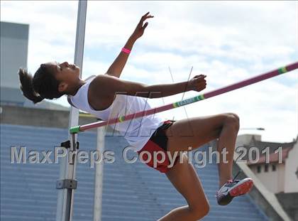 Thumbnail 1 in CIF NCS Masters Track & Field Championships (Girls High Jump) photogallery.