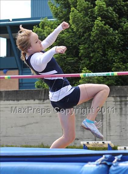 Thumbnail 3 in CIF NCS Masters Track & Field Championships (Girls High Jump) photogallery.