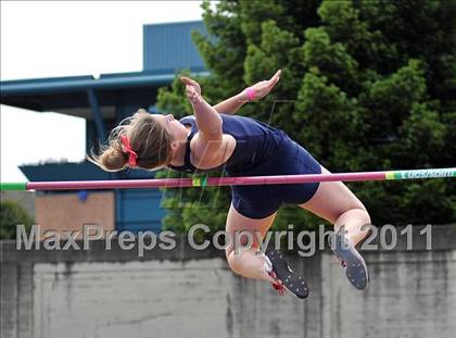 Thumbnail 2 in CIF NCS Masters Track & Field Championships (Girls High Jump) photogallery.