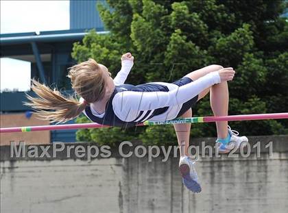 Thumbnail 1 in CIF NCS Masters Track & Field Championships (Girls High Jump) photogallery.