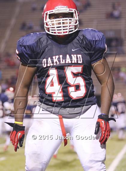 Thumbnail 2 in Oakland vs. Hoover (Middle Tennessee Football Classic) photogallery.