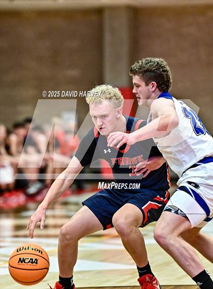 Thumbnail 3 in Forge Christian vs. Resurrection Christian (CHSAA 3A Great 8) photogallery.