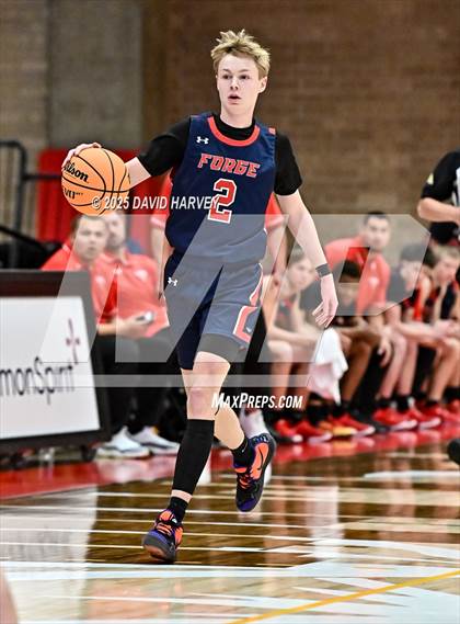 Thumbnail 3 in Forge Christian vs. Resurrection Christian (CHSAA 3A Great 8) photogallery.