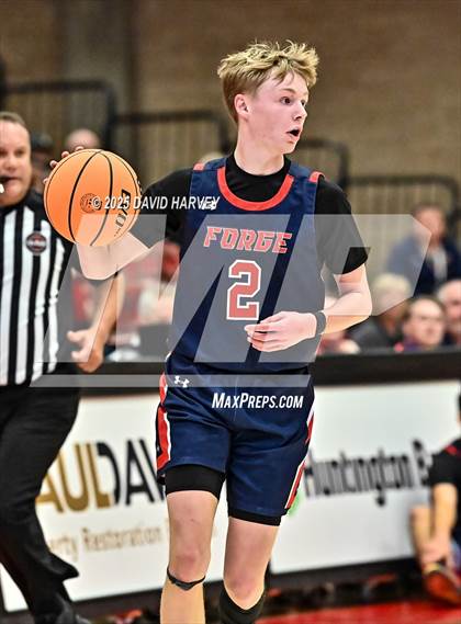 Thumbnail 1 in Forge Christian vs. Resurrection Christian (CHSAA 3A Great 8) photogallery.