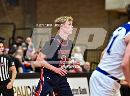Thumbnail 1 in Forge Christian vs. Resurrection Christian (CHSAA 3A Great 8) photogallery.