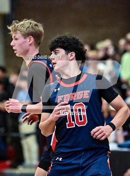 Thumbnail 1 in Forge Christian vs. Resurrection Christian (CHSAA 3A Great 8) photogallery.