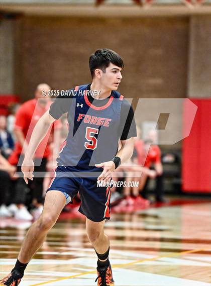 Thumbnail 2 in Forge Christian vs. Resurrection Christian (CHSAA 3A Great 8) photogallery.