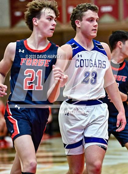 Thumbnail 3 in Forge Christian vs. Resurrection Christian (CHSAA 3A Great 8) photogallery.