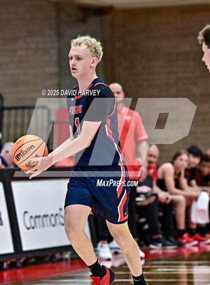 Thumbnail 3 in Forge Christian vs. Resurrection Christian (CHSAA 3A Great 8) photogallery.