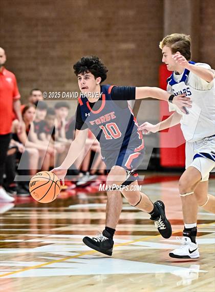 Thumbnail 3 in Forge Christian vs. Resurrection Christian (CHSAA 3A Great 8) photogallery.
