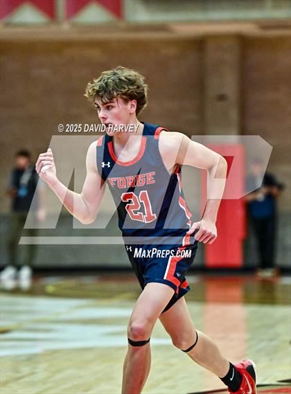 Thumbnail 2 in Forge Christian vs. Resurrection Christian (CHSAA 3A Great 8) photogallery.