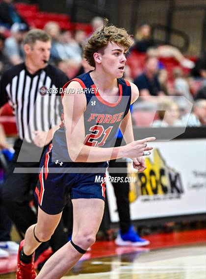 Thumbnail 3 in Forge Christian vs. Resurrection Christian (CHSAA 3A Great 8) photogallery.