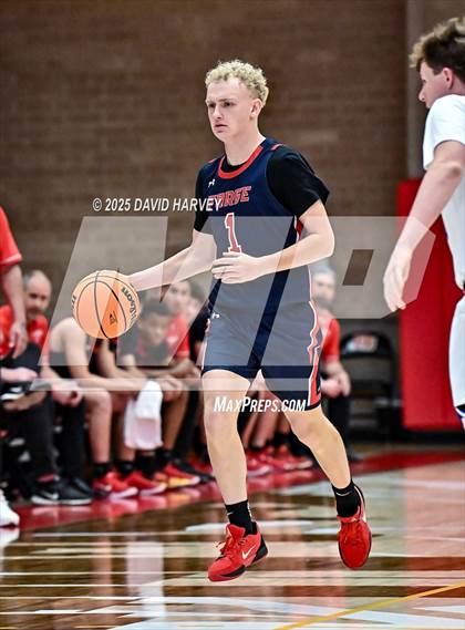 Thumbnail 2 in Forge Christian vs. Resurrection Christian (CHSAA 3A Great 8) photogallery.