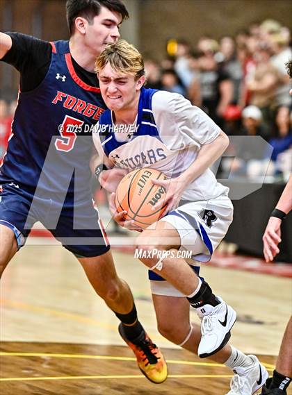Thumbnail 2 in Forge Christian vs. Resurrection Christian (CHSAA 3A Great 8) photogallery.