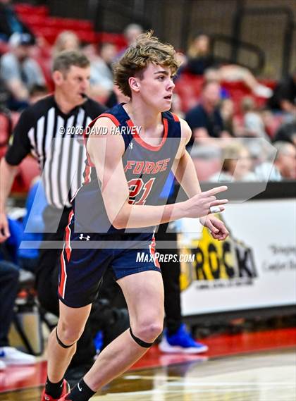 Thumbnail 2 in Forge Christian vs. Resurrection Christian (CHSAA 3A Great 8) photogallery.