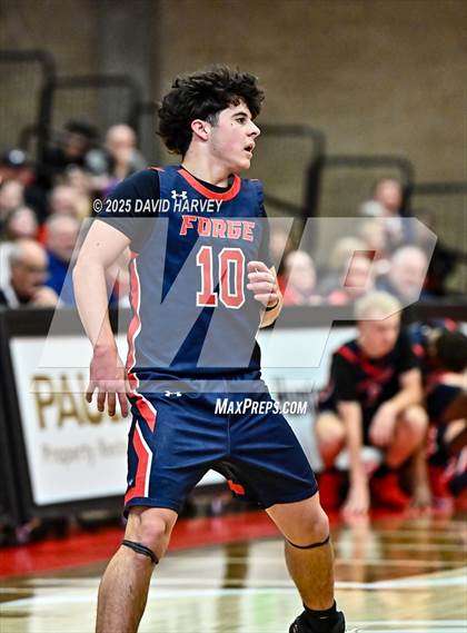 Thumbnail 3 in Forge Christian vs. Resurrection Christian (CHSAA 3A Great 8) photogallery.