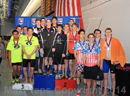 Thumbnail 1 in NCHSAA 4A Swimming Championships photogallery.