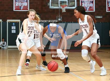 Thumbnail 2 in Trinity Christian vs Fayetteville Christian (Sandhills Athletic Conference Semifinal) photogallery.