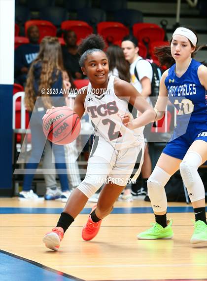 Thumbnail 1 in Trinity Christian vs Fayetteville Christian (Sandhills Athletic Conference Semifinal) photogallery.