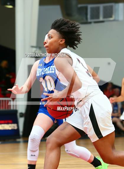 Thumbnail 3 in Trinity Christian vs Fayetteville Christian (Sandhills Athletic Conference Semifinal) photogallery.