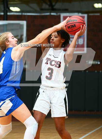 Thumbnail 2 in Trinity Christian vs Fayetteville Christian (Sandhills Athletic Conference Semifinal) photogallery.