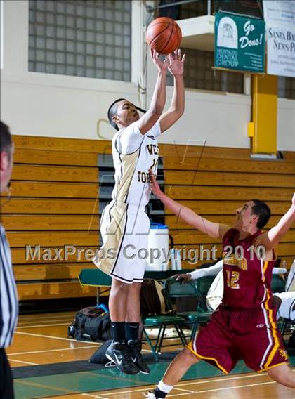 Thumbnail 1 in Oxnard vs. West (Santa Barbara Holiday Classic Tournament) photogallery.