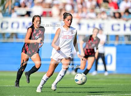 Thumbnail 3 in Coppell vs. Lake Travis (UIL 6A Soccer Division I Final) photogallery.