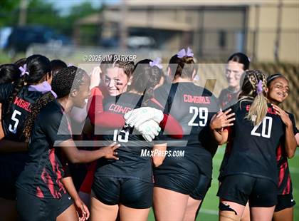 Thumbnail 3 in Coppell vs. Lake Travis (UIL 6A Soccer Division I Final) photogallery.