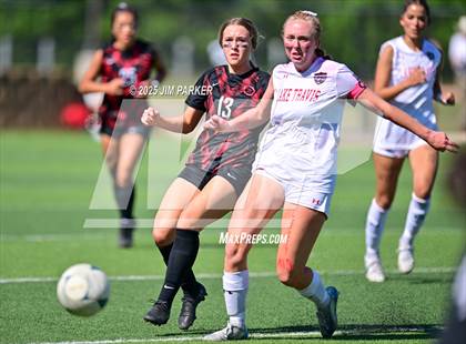 Thumbnail 3 in Coppell vs. Lake Travis (UIL 6A Soccer Division I Final) photogallery.
