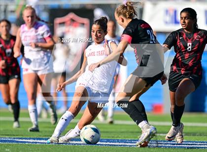 Thumbnail 1 in Coppell vs. Lake Travis (UIL 6A Soccer Division I Final) photogallery.