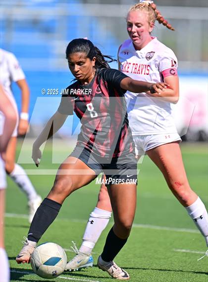 Thumbnail 3 in Coppell vs. Lake Travis (UIL 6A Soccer Division I Final) photogallery.