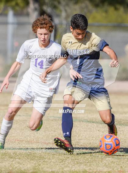 Thumbnail 3 in Arizona College Prep vs.Yuma Catholic (AIA 3A Quarterfinal) photogallery.