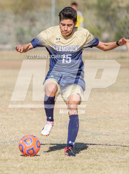 Thumbnail 2 in Arizona College Prep vs.Yuma Catholic (AIA 3A Quarterfinal) photogallery.
