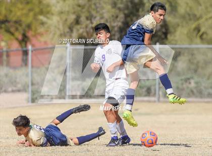 Thumbnail 2 in Arizona College Prep vs.Yuma Catholic (AIA 3A Quarterfinal) photogallery.