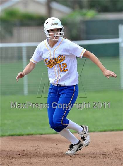 Thumbnail 2 in San Dimas vs. Cantwell-Sacred Heart (Whittier Christian Tournament) photogallery.