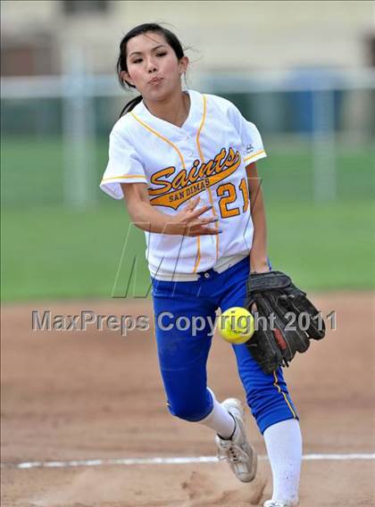 Thumbnail 3 in San Dimas vs. Cantwell-Sacred Heart (Whittier Christian Tournament) photogallery.