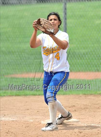 Thumbnail 3 in San Dimas vs. Cantwell-Sacred Heart (Whittier Christian Tournament) photogallery.